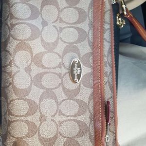 Coach Signature PVC Pop Pouch Wristlet